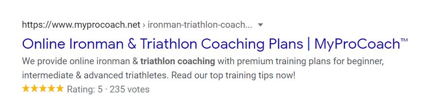 Triathlon Coach Reviews Content Strategy SEO