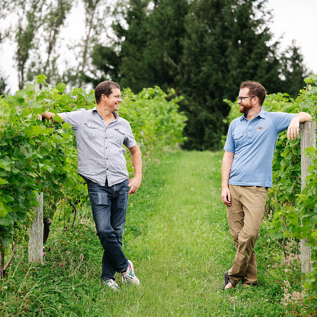 pete and mike are sparkling wine makers at MAWBY