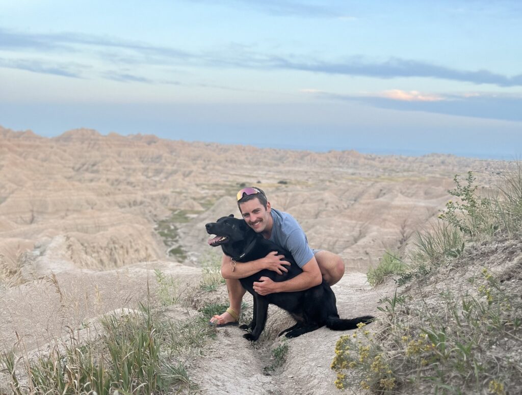 Akila and Tyler at the Badlands National Park