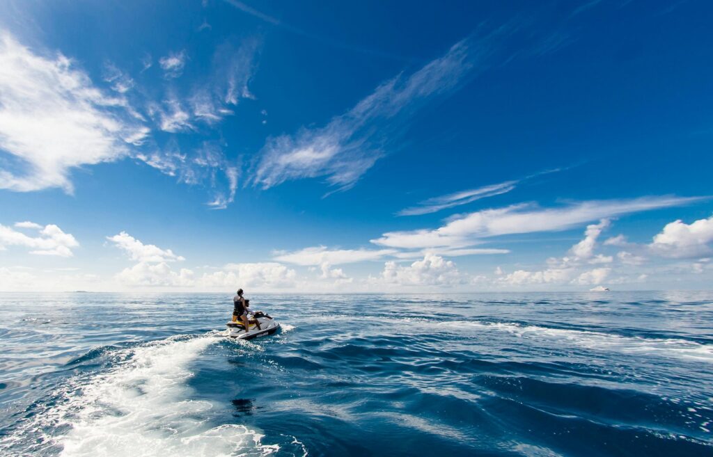 One of the top things to do in Traverse City is renting a jet ski