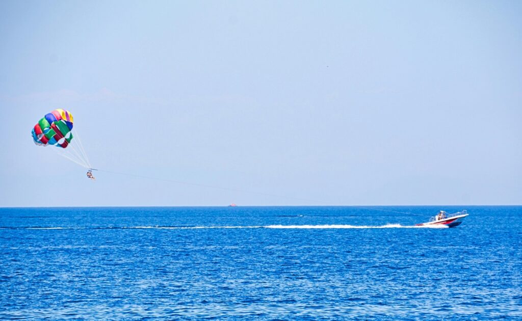 Parasailing Activities in Traverse City's East Bay