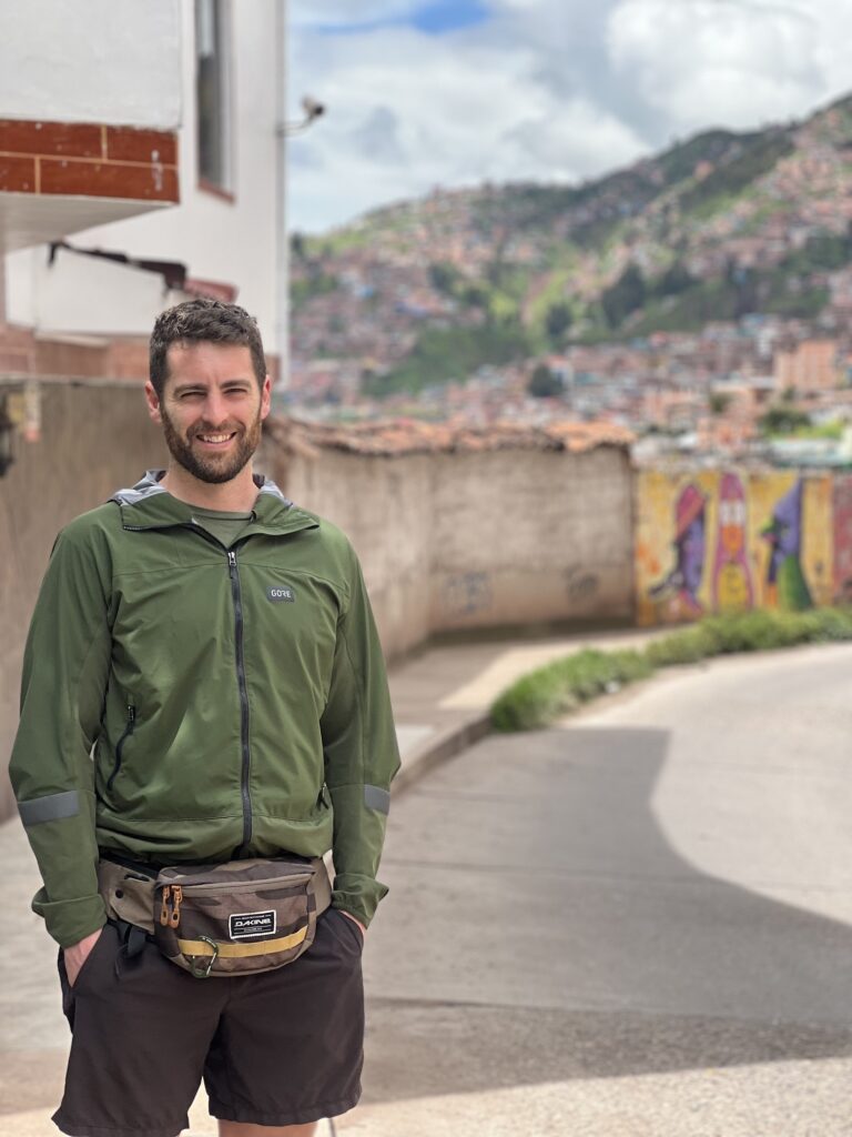 Tyler Tafelsky, freelance SEO consultant, in adventure mode traveling in Peru